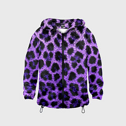 Детская ветровка Леопардовый фиолетовый