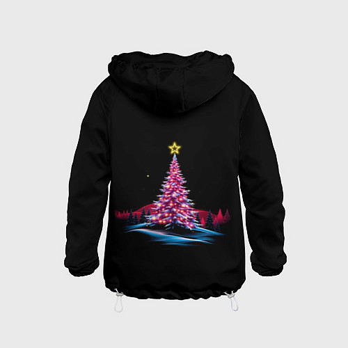 Детская ветровка New year eve in the forest / 3D-Белый – фото 2