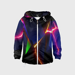 Детская ветровка Neon colored geometric