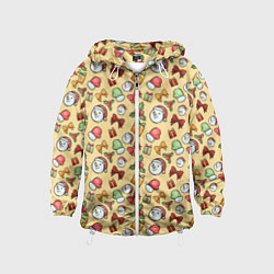 Детская ветровка Новогодний паттерн