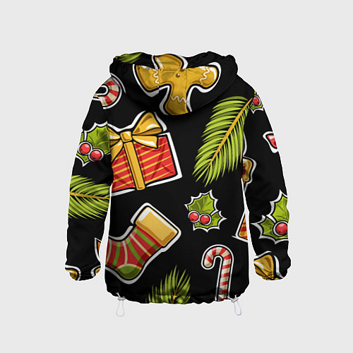 Детская ветровка Рождественский вайб / 3D-Белый – фото 2