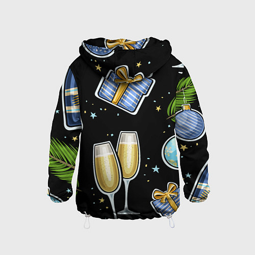 Детская ветровка Новогодний вайб / 3D-Белый – фото 2