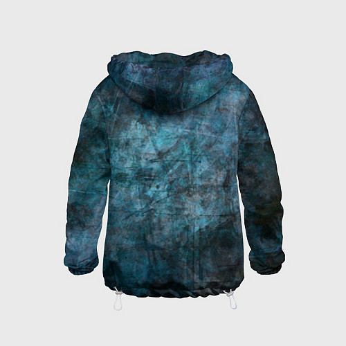 Детская ветровка Абстракция - dark blue / 3D-Белый – фото 2