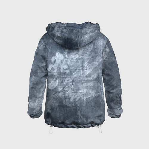 Детская ветровка Абстракция - gray-blue / 3D-Белый – фото 2