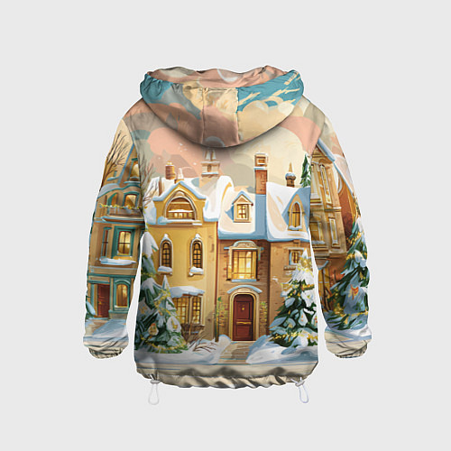 Детская ветровка Новогодний город / 3D-Белый – фото 2