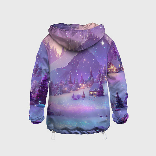 Детская ветровка Новогодняя магическая атмосфера / 3D-Белый – фото 2
