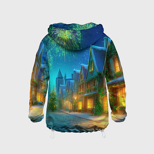 Детская ветровка Праздничный новогодний салют / 3D-Белый – фото 2