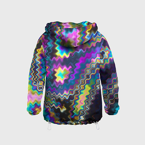 Детская ветровка Абстракция переливы / 3D-Белый – фото 2