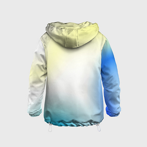 Детская ветровка Color yellow blue white / 3D-Белый – фото 2
