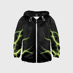 Детская ветровка Color green black