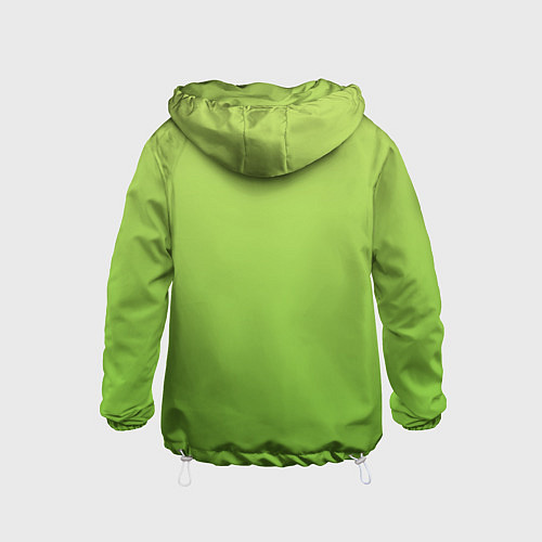 Детская ветровка Color lime green / 3D-Белый – фото 2