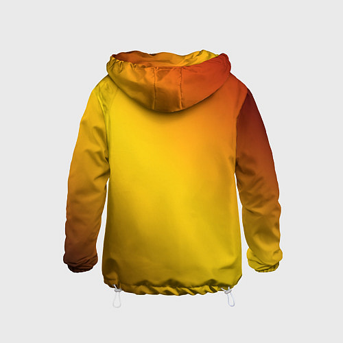 Детская ветровка Color yellow red gradient / 3D-Белый – фото 2