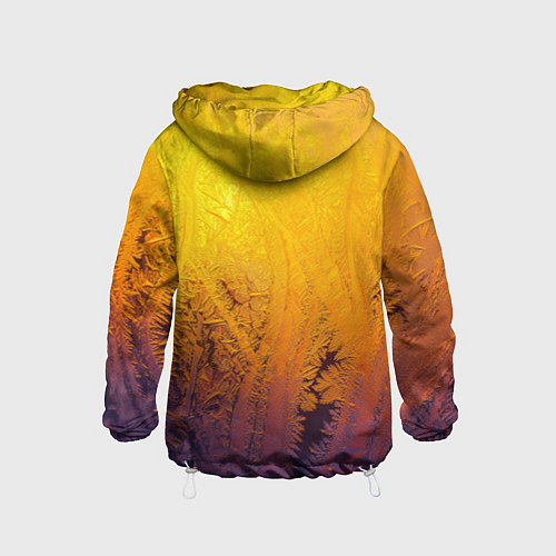 Детская ветровка Узоры золотистого инея / 3D-Белый – фото 2