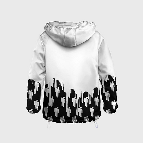 Детская ветровка Ювентус краски люди / 3D-Белый – фото 2