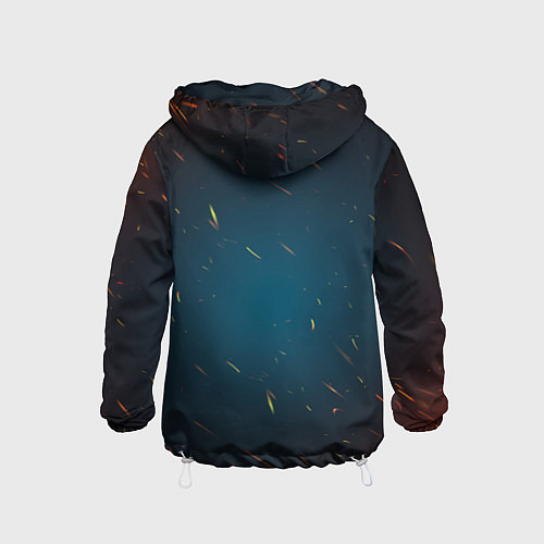 Детская ветровка Огненная лошадь киборг / 3D-Белый – фото 2