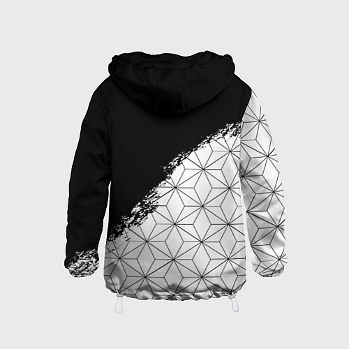 Детская ветровка Liverpool краски текстура геометрия / 3D-Белый – фото 2