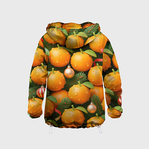 Детская ветровка Мандариновое настроение / 3D-Белый – фото 2