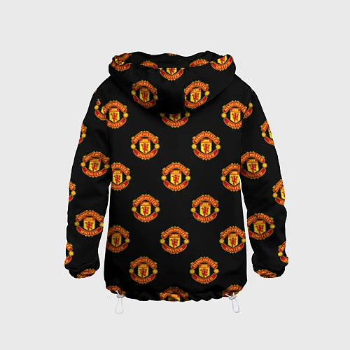 Детская ветровка Manchester United Pattern / 3D-Белый – фото 2