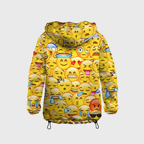 Детская ветровка Emoji / 3D-Черный – фото 2