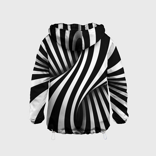 Детская ветровка Оптические иллюзии / 3D-Белый – фото 2