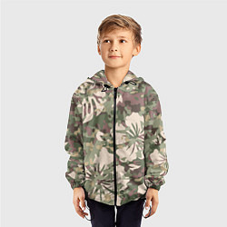 Ветровка с капюшоном детская Камуфляж, цвет: 3D-черный — фото 2