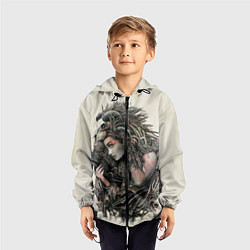 Ветровка с капюшоном детская Немезида, цвет: 3D-черный — фото 2