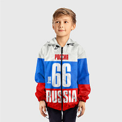 Ветровка с капюшоном детская Russia: from 66, цвет: 3D-черный — фото 2
