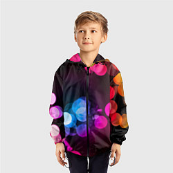 Ветровка с капюшоном детская Light Spots, цвет: 3D-черный — фото 2
