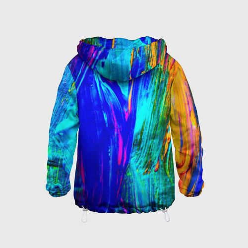Детская ветровка Разводы красок / 3D-Белый – фото 2