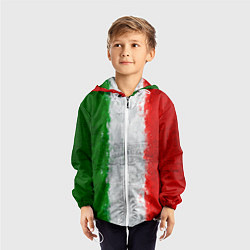 Ветровка с капюшоном детская Italian, цвет: 3D-белый — фото 2