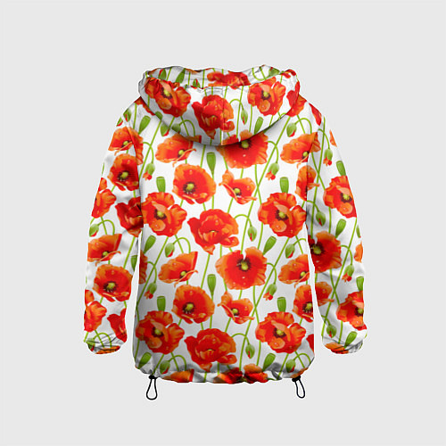 Детская ветровка Маки / 3D-Черный – фото 2