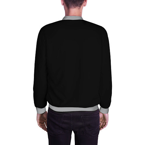 Мужской бомбер Карты дьявола / 3D-Меланж – фото 4