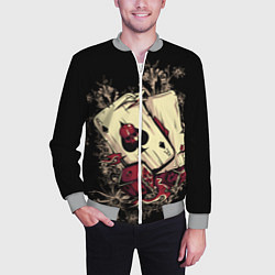 Бомбер мужской Карты дьявола, цвет: 3D-меланж — фото 2