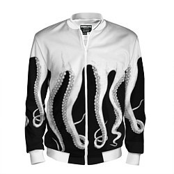 Бомбер мужской Octopus, цвет: 3D-белый