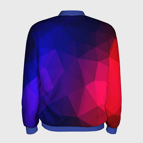 Мужской бомбер Red&Blue / 3D-Синий – фото 2