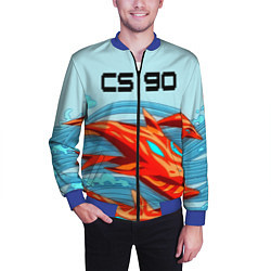 Бомбер мужской CS GO: AR Style, цвет: 3D-синий — фото 2