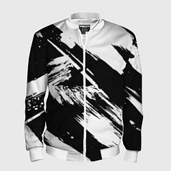 Мужской бомбер Чёрно-белый