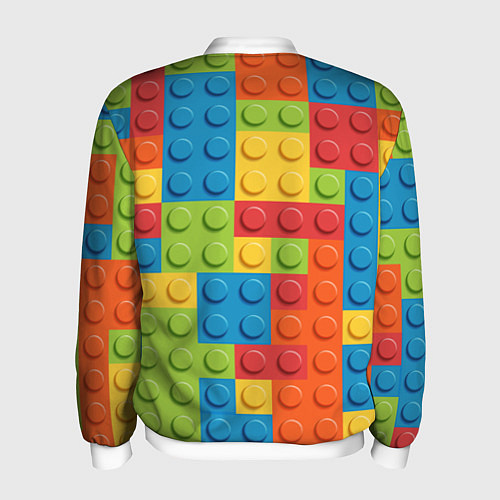 Мужской бомбер Лего конструктор / 3D-Белый – фото 2