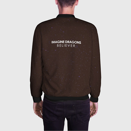 Мужской бомбер Imagine Dragons: Believer / 3D-Черный – фото 4
