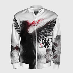 Бомбер мужской Dead by April: Black angel, цвет: 3D-белый