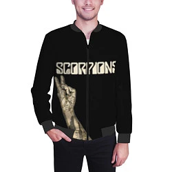 Бомбер мужской Scorpions Rock, цвет: 3D-черный — фото 2