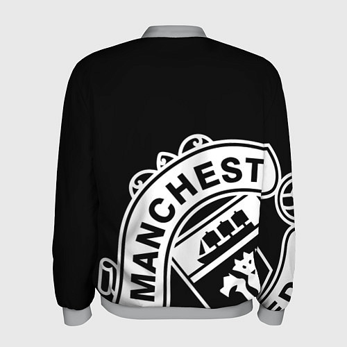Мужской бомбер Man United: Black Collection / 3D-Меланж – фото 2
