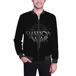 Бомбер мужской Shadow of War, цвет: 3D-черный — фото 2