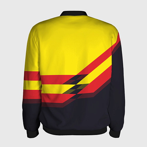Мужской бомбер Man United FC: Yellow style / 3D-Черный – фото 2