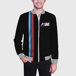 Бомбер мужской BMW BLACK COLLECTION БМВ, цвет: 3D-меланж — фото 2
