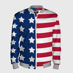 Бомбер мужской USA Flag, цвет: 3D-меланж