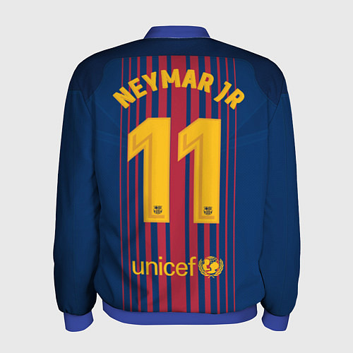 Мужской бомбер Barcelona FC: Neymar Home 17/18 / 3D-Синий – фото 2