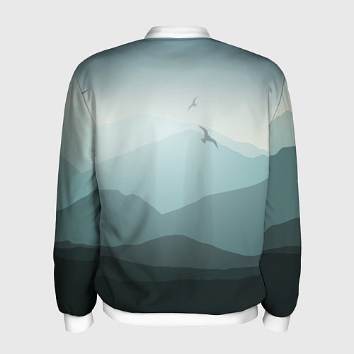 Мужской бомбер Викканский Альянс 3D / 3D-Белый – фото 2