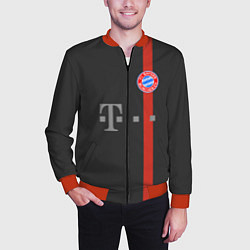 Бомбер мужской Bayern FC: Black 2018, цвет: 3D-красный — фото 2