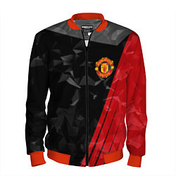 Бомбер мужской FC Manchester United: Abstract, цвет: 3D-красный